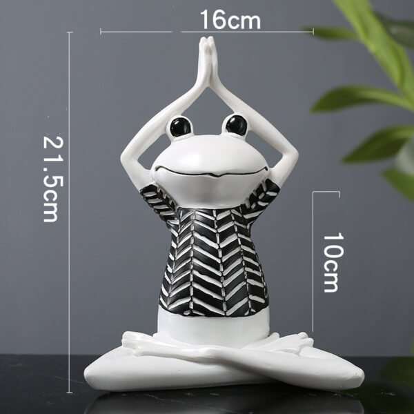 Yoga Frog Figurines Meditation Animal Ornaments Resin Statue Living Room Bedroom Interior Decor Office Home Decoration - Image 5