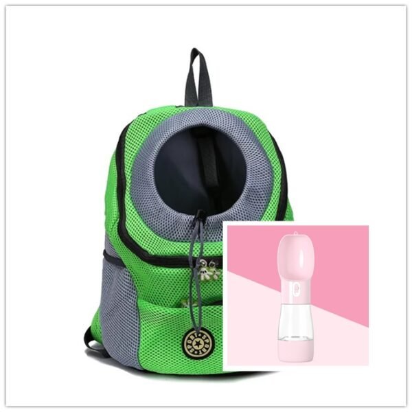 Pet Dog Carrier Carrier For Dogs Backpack Out Double Shoulder Portable Travel Outdoor Carrier Bag Mesh - Image 2