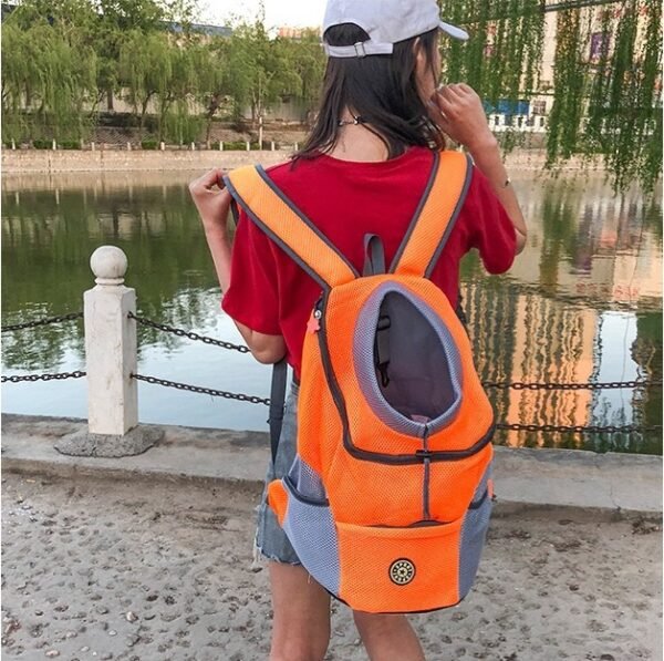 Pet Dog Carrier Carrier For Dogs Backpack Out Double Shoulder Portable Travel Outdoor Carrier Bag Mesh - Image 9