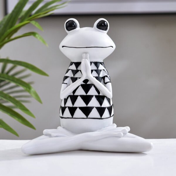 Yoga Frog Figurines Meditation Animal Ornaments Resin Statue Living Room Bedroom Interior Decor Office Home Decoration - Image 4